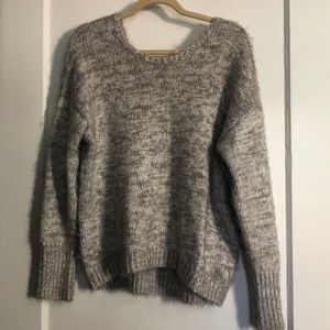 Grey v back oversized sweater size L